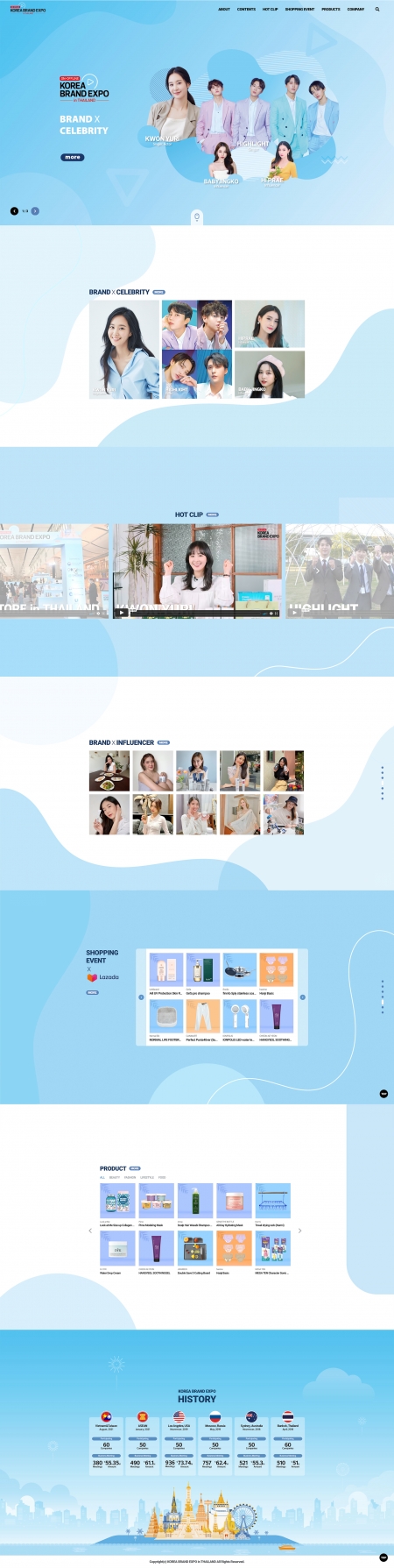 KOREA BRAND EXPO 2021 제작 화면